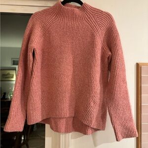 Madewell Pink Cowl Neck Sweater